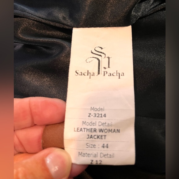 🔥🔥🔥Sacha Pacha Leather Hi-Lo Moto  Jacket🔥🔥🔥 - Picture 5 of 6
